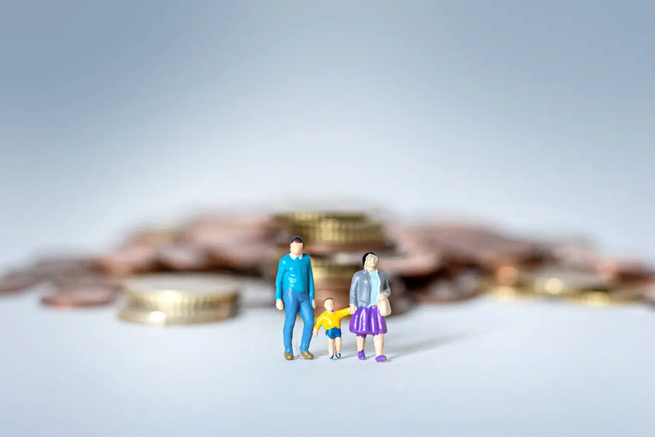 Sujet-Bild für Geld und Familie.