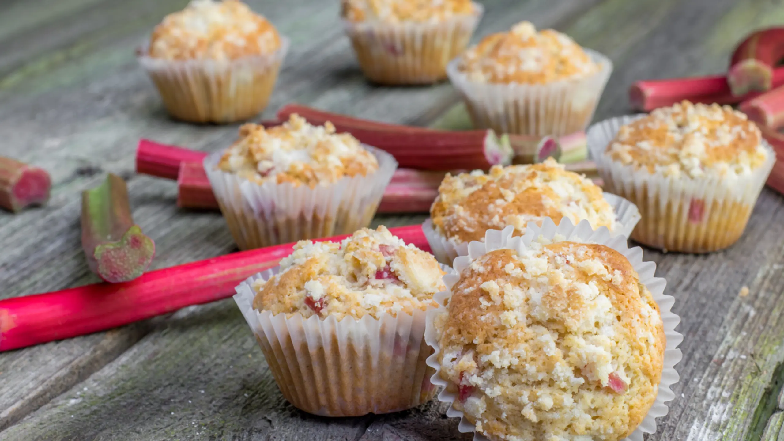 Rhabarber-Muffins