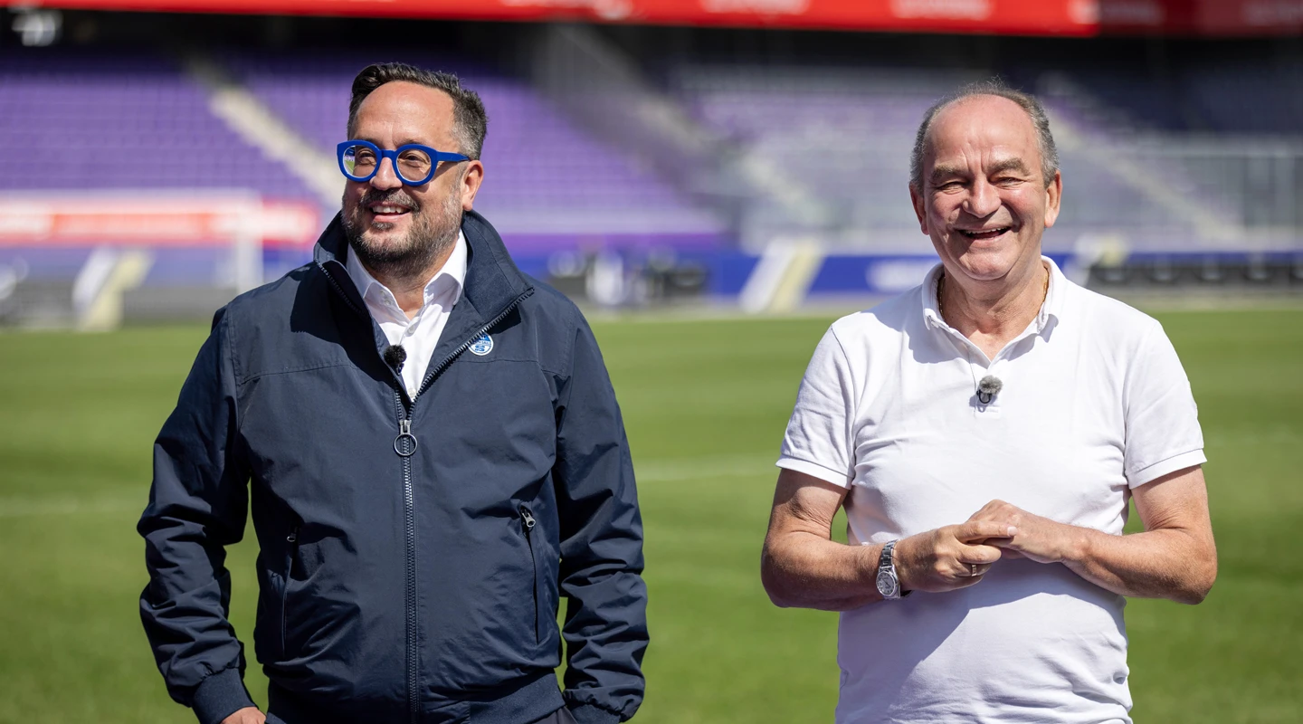 Anstoß zur Video- und Podcast-Reihe "Schiefer x Legende" mit Martin Schiefer und Herbert Prohaska