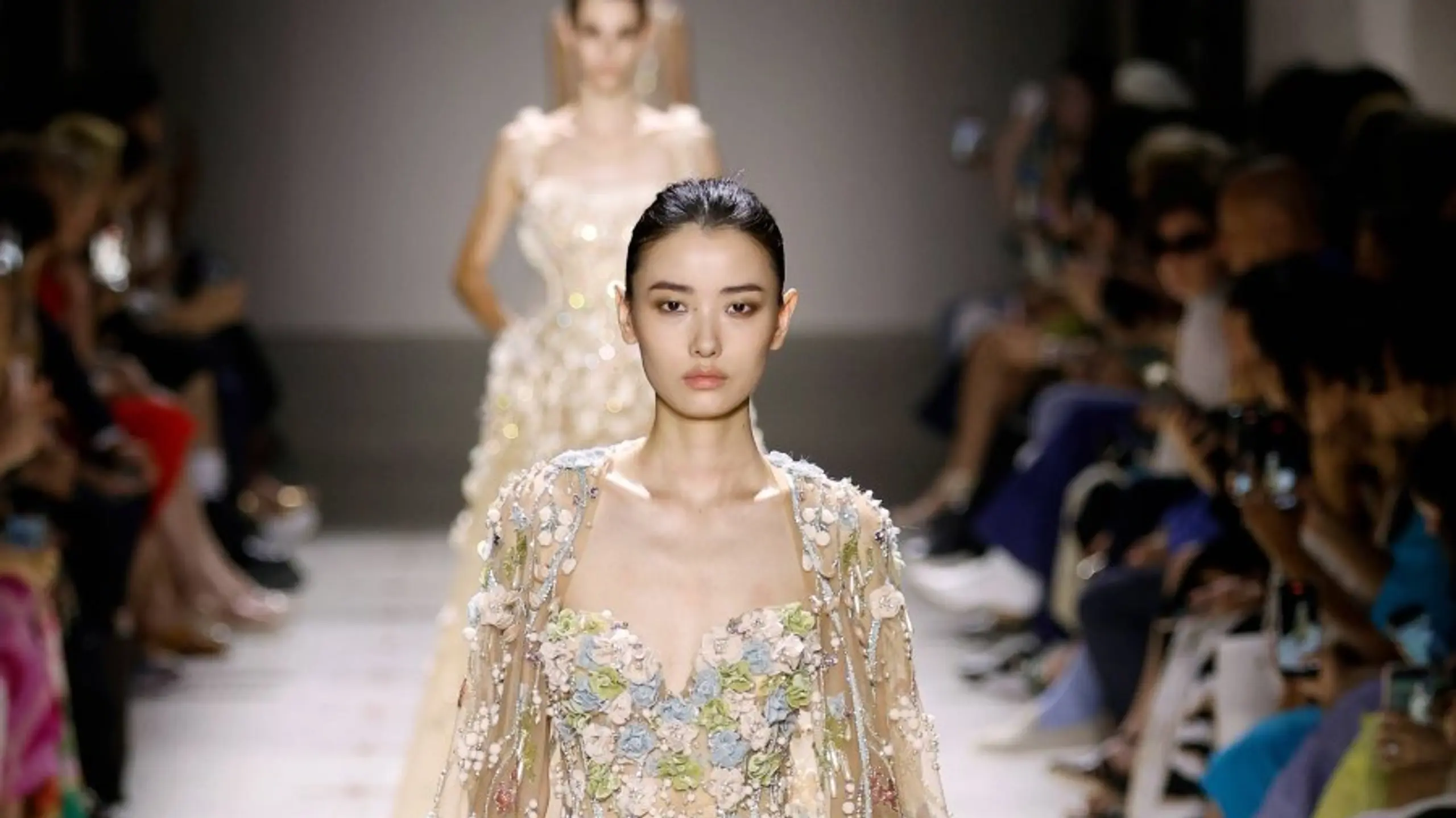 Elie Saab Fall Winter 2024-2025 Haute Couture collection, Paris Fashion Week, France, on June 26