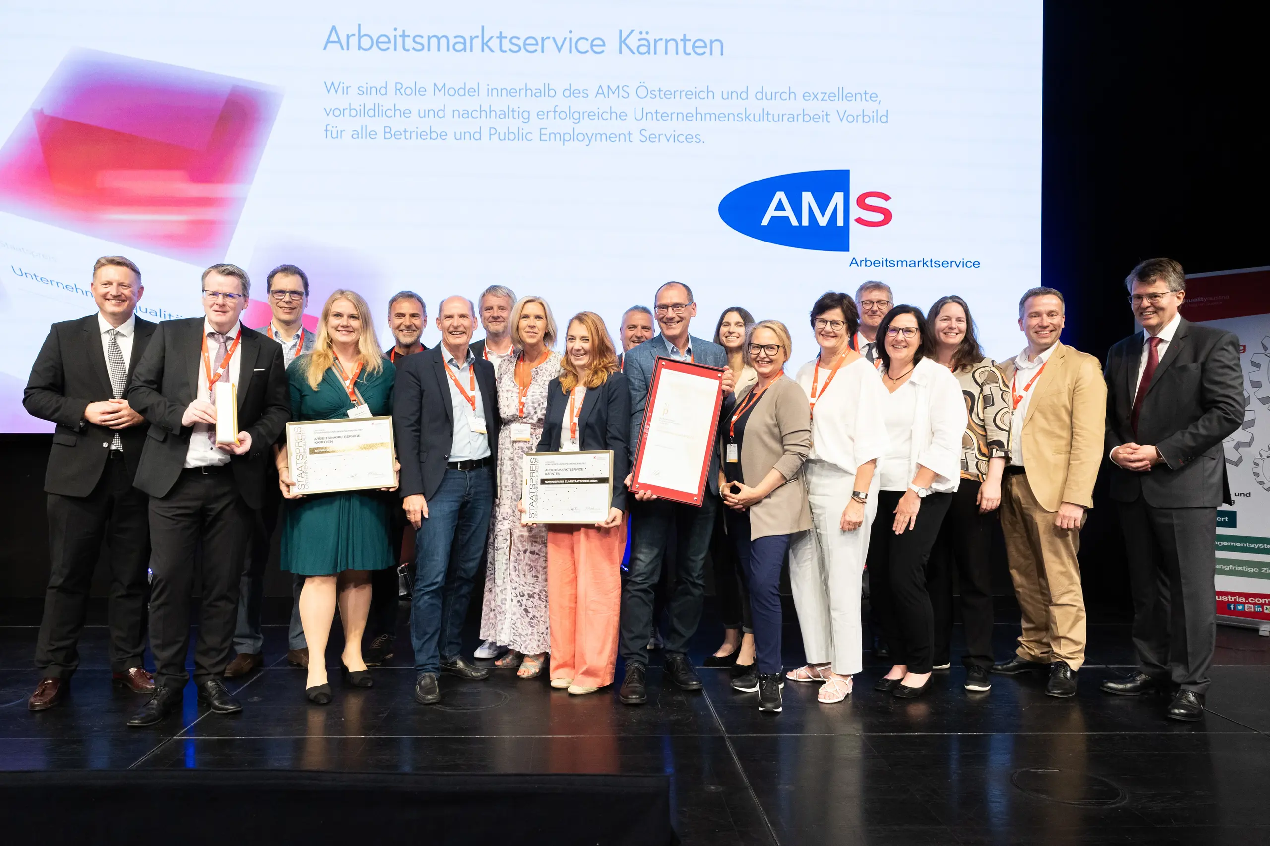Verleihung des Staatspreises Unternehmensqualität 2024