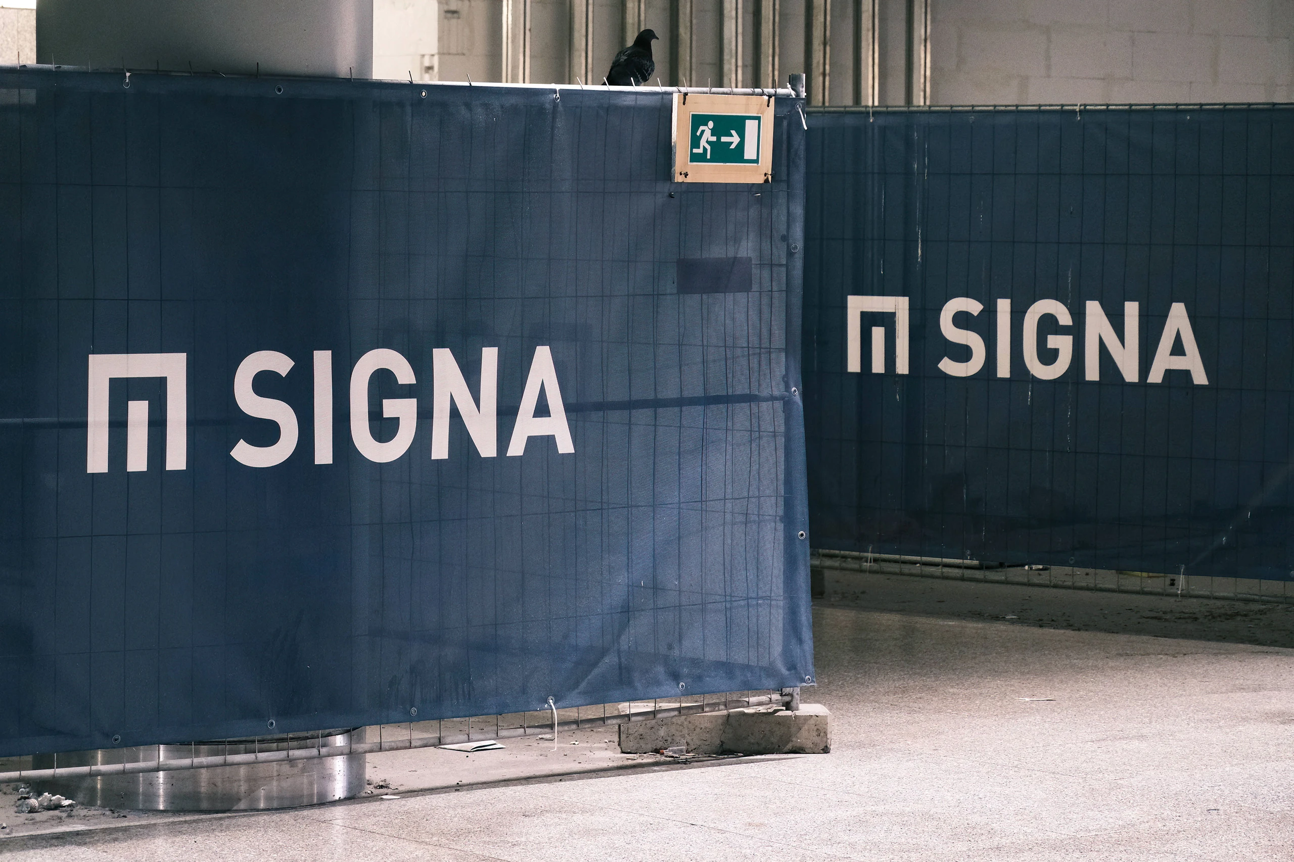Unfertiggestellte Signa-Baustelle