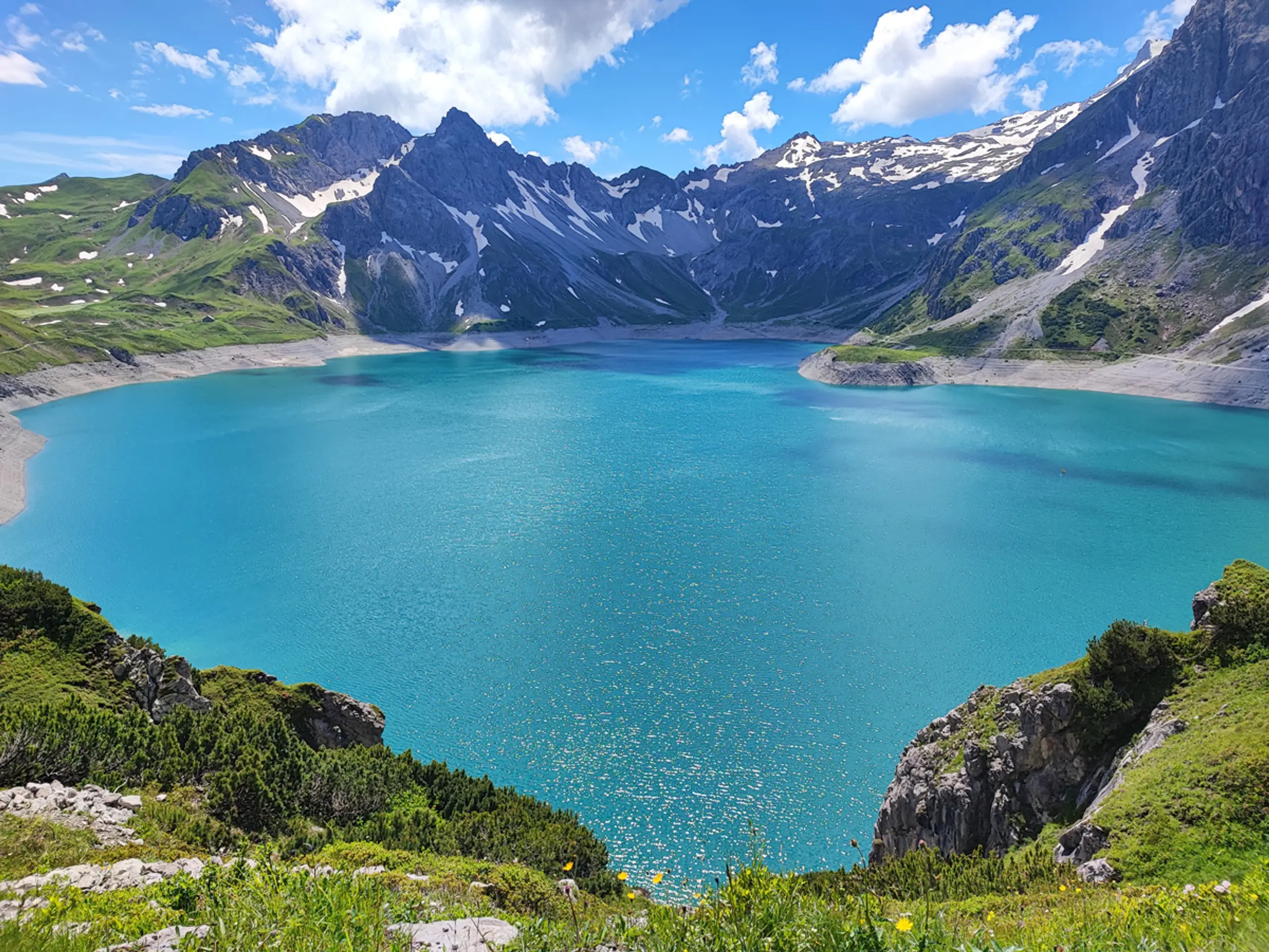 Der Lünersee auf 1.970 m Höhe.