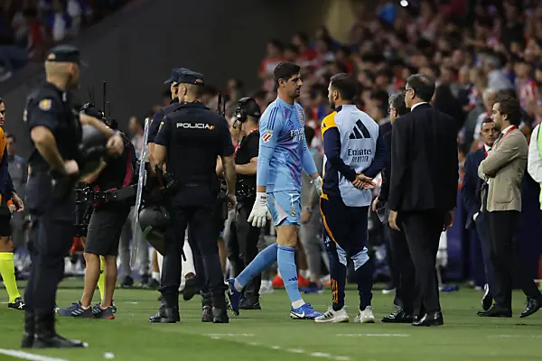 Courtois provozierte die Fans auf den Rängen