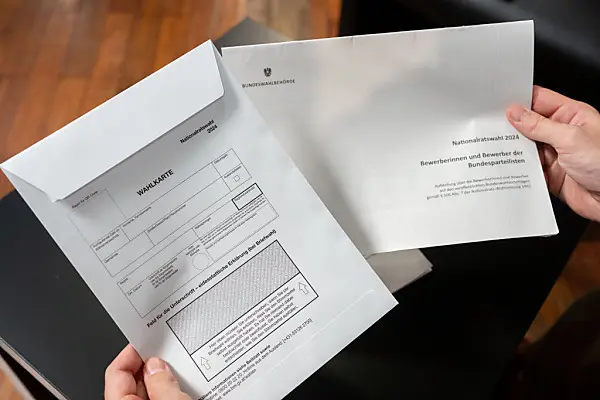 Eine Wahlkarte zur Nationalratswahl 2024