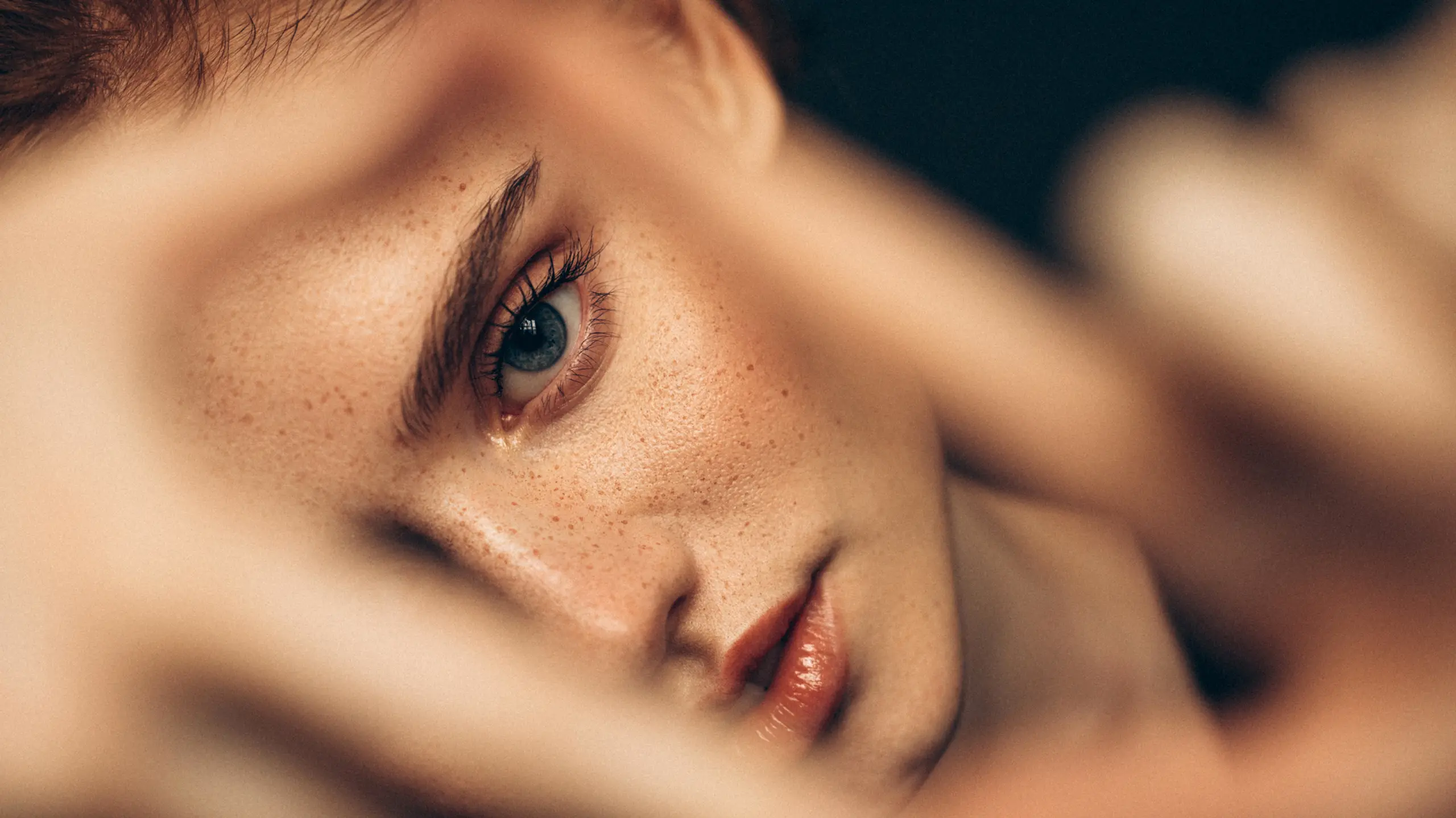 Gesicht einer Frau in Nahaufnahme