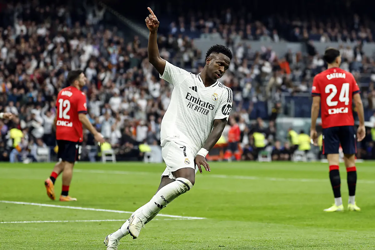 Reals Vinicius jr. war gegen Osasuna in Torlaune
