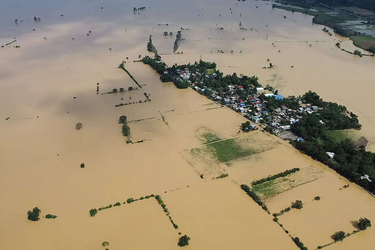 Zahlreiche Landflächen wurden bereits überflutet