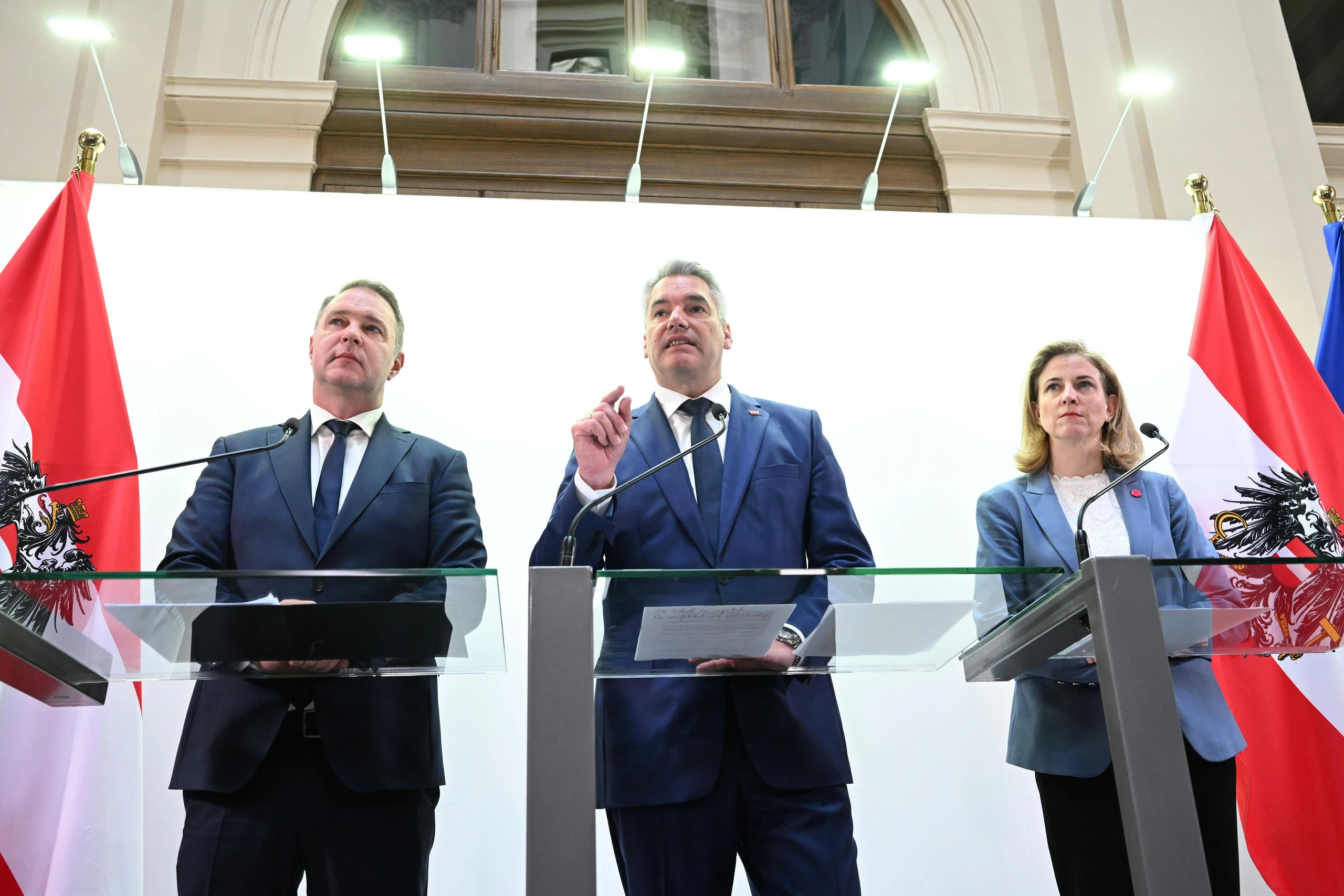 Startschuss für Verhandlungen über eine Koalition ÖVP - SPÖ - NEOS