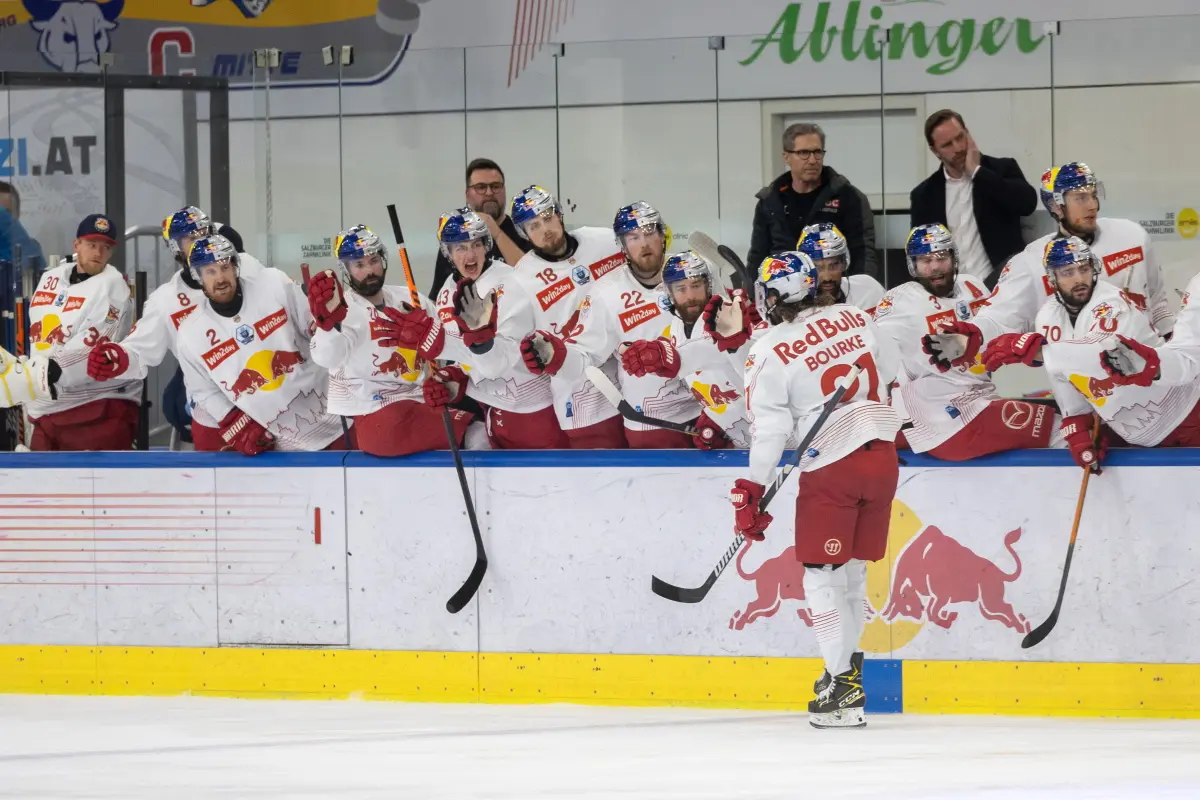 Salzburger Jubel in der Champions Hockey League (Archiv)