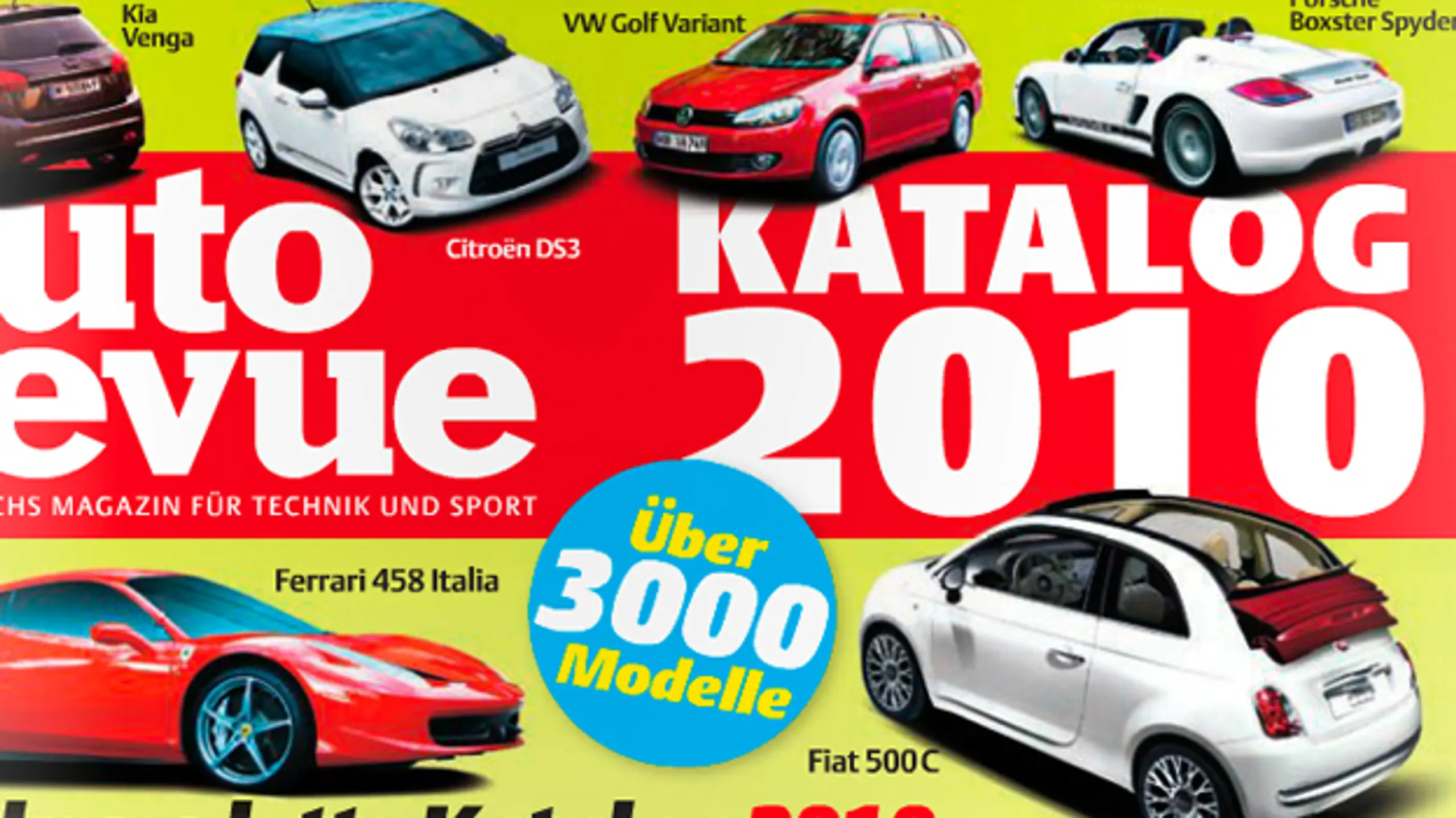 autorevue Katalog 2010 - alle Autos, die 2010 in Österreich erhältlich waren