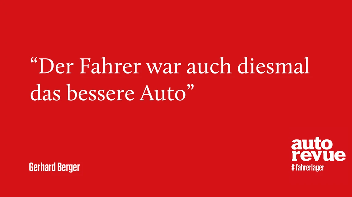 11 Sprüche von Gerhard Berger