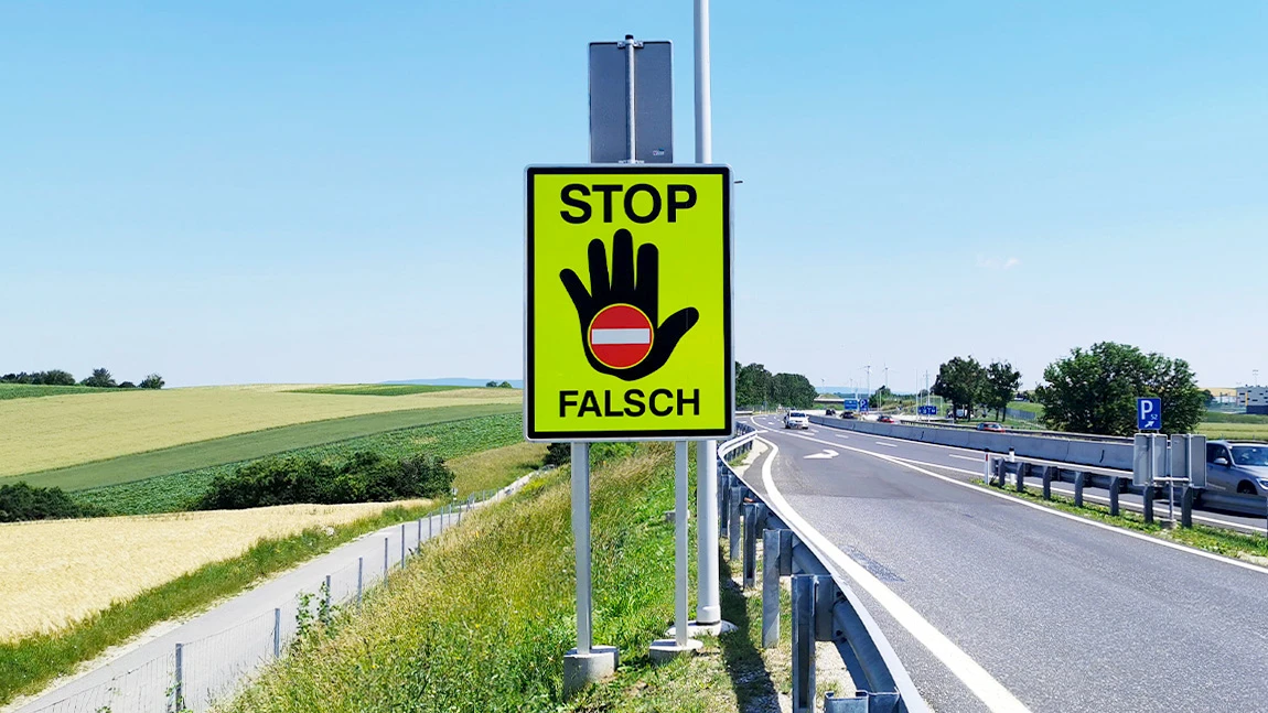 Was mache ich bei einer Geisterfahrer-Meldung?