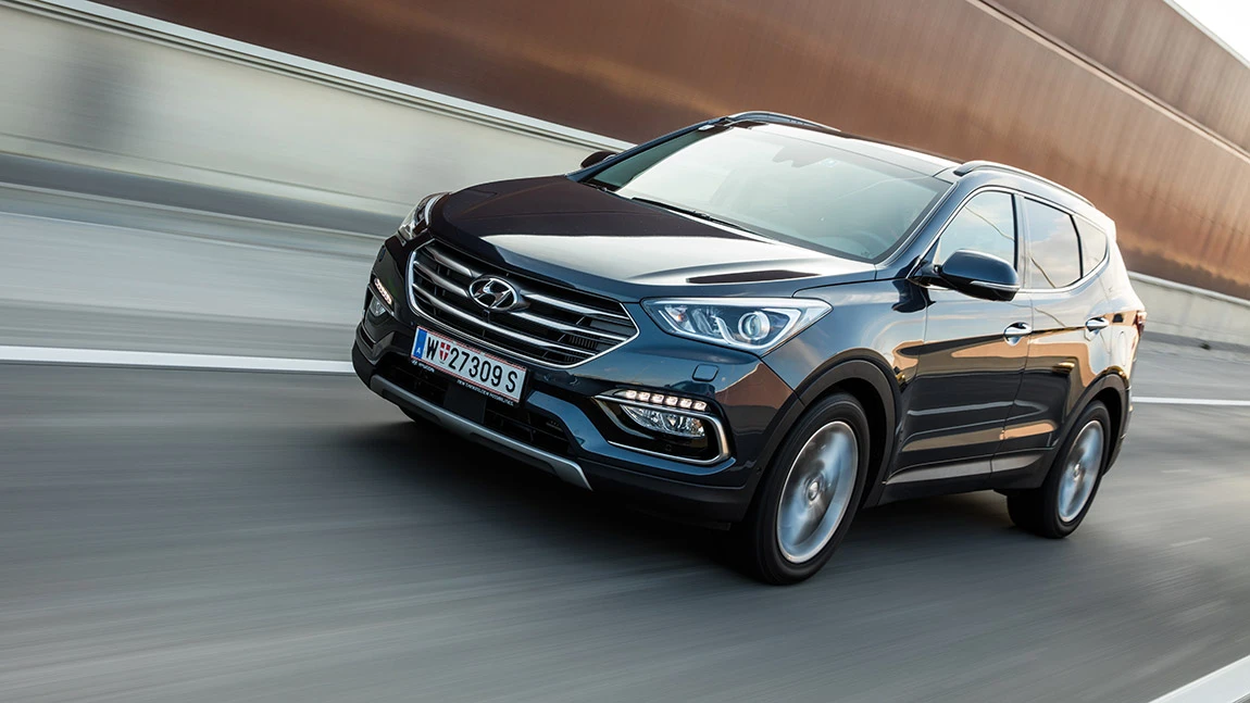 hyundai santa fe 2015 front vorne seite scheinwerfer