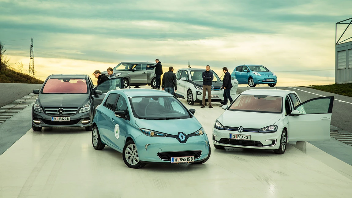 Vergleichstest Elektroautos: BMW i3, Kia Soul EV, Nissan Leaf, Mercedes B 250 e, Renault Zoe, VW e-Golf
