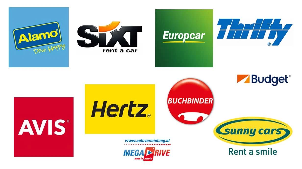 10 Mietwagenanbieter in Österreich