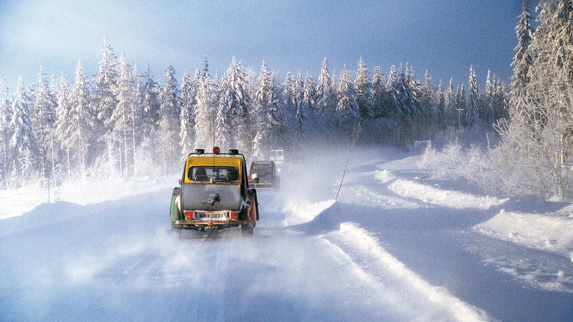 Entenfahren in Finnland: Minus Vierundvierzigeinhalb