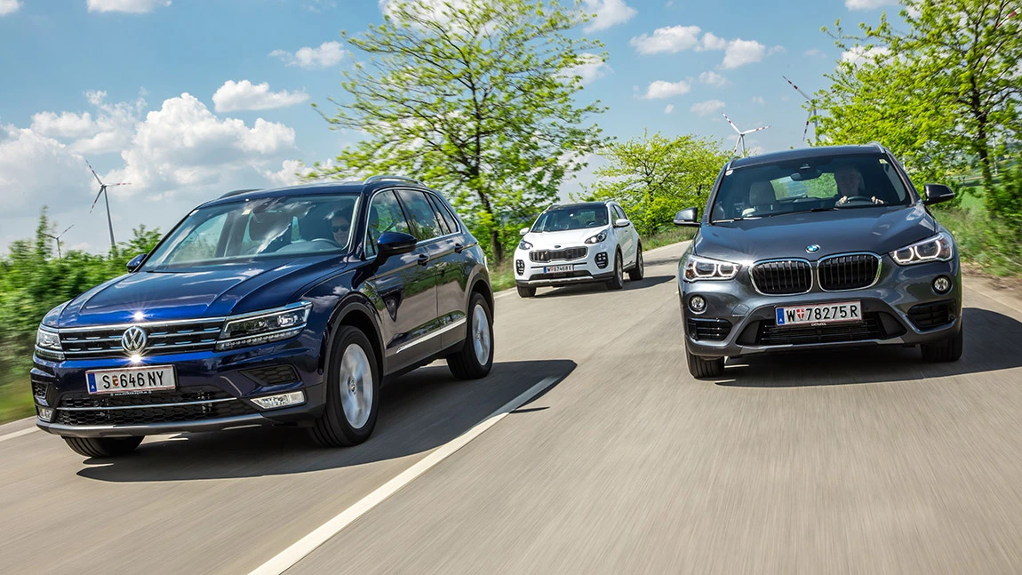 Gute Beziehungen: BMW X1 – Kia Sportage – VW Tiguan