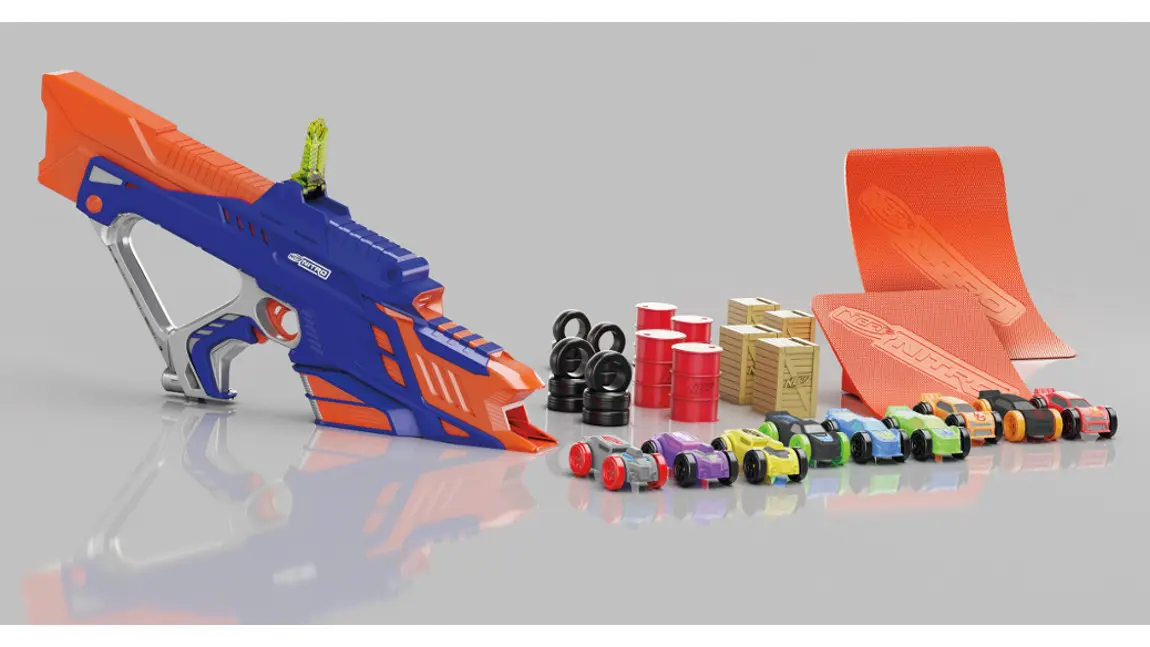 Diese Nerf Gun verschießt kleine Autos