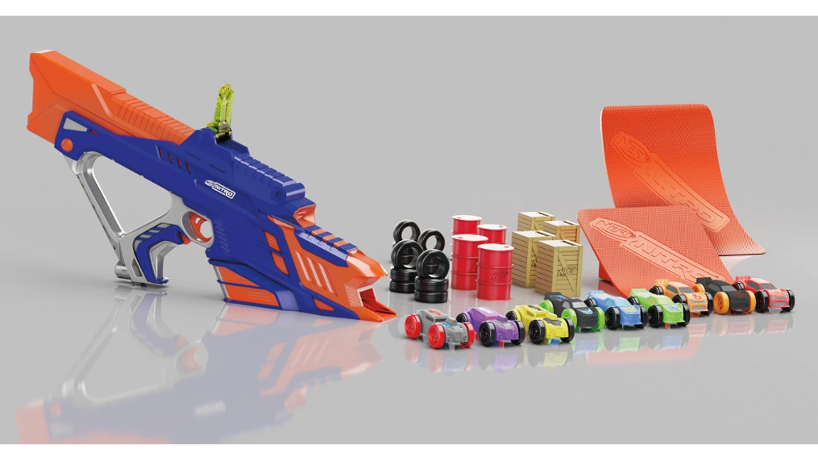 Diese Nerf Gun verschießt kleine Autos