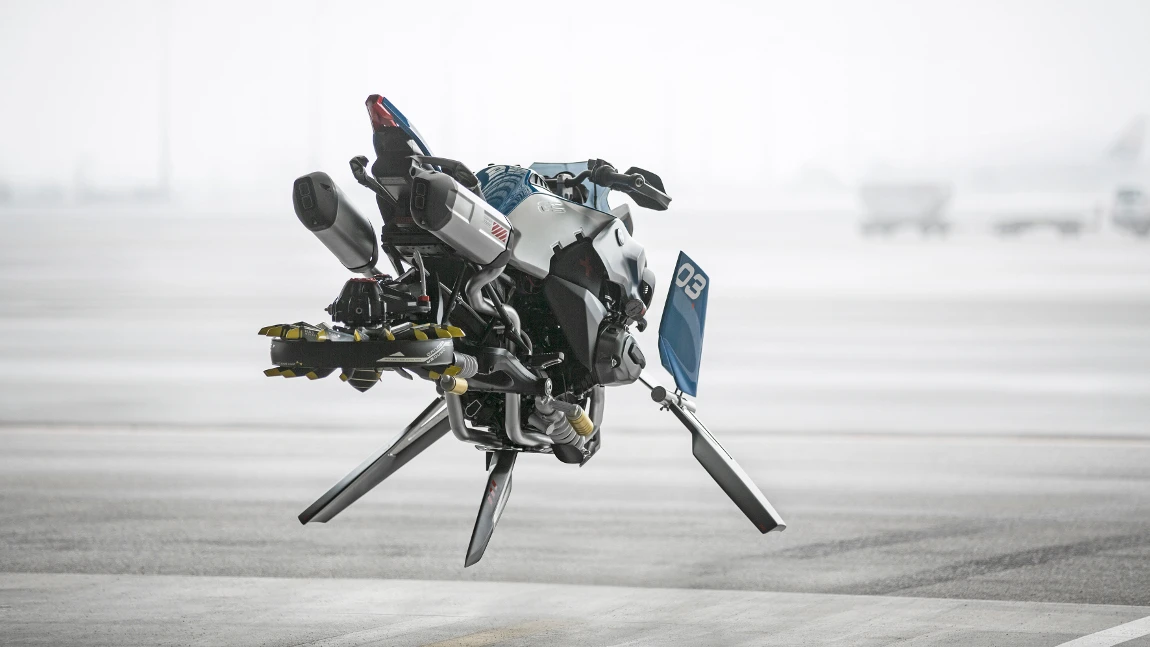 BMW baute auf LEGO-Bausatz basierendes, fliegendes Motorrad