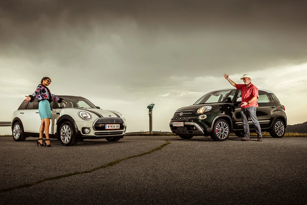 Mini Clubman vs. Fiat 500L: Teddy cool