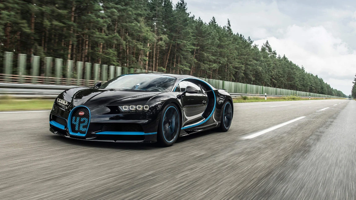 0-400-0 km/h in 41,96 Sekunden: Weltrekord für den Bugatti Chiron