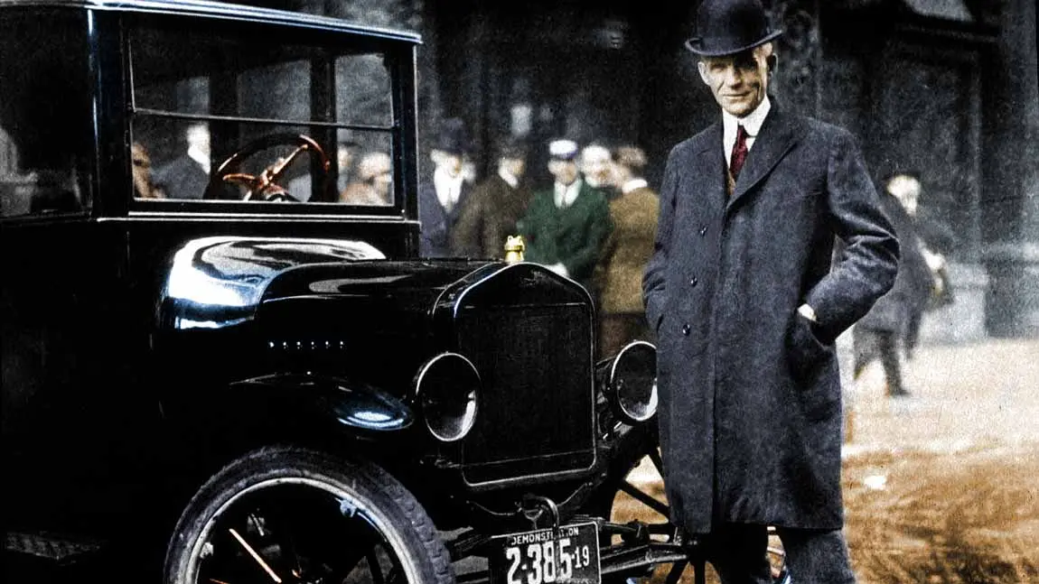 © Getty Images Henry Ford und sein Modell T.