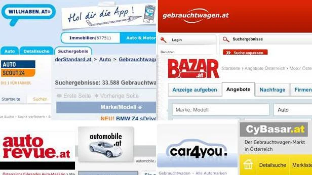 Die 13 größten Gebrauchtwagen-Marktplätze in Österreich