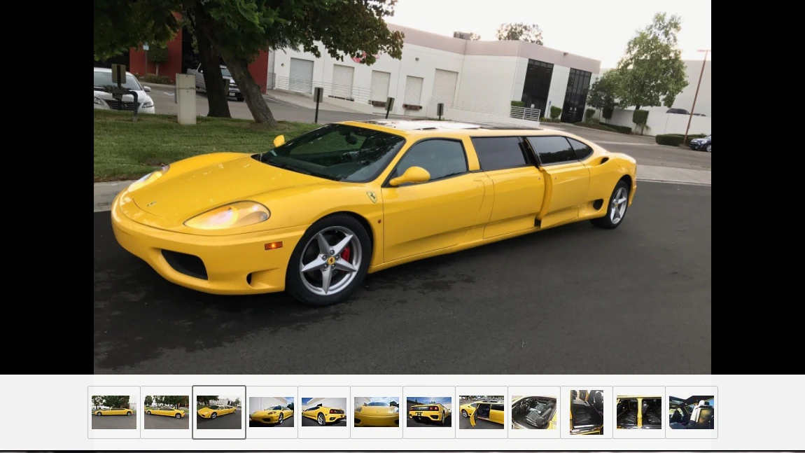 Diese Ferrari-Stretchlimousine wollte niemand kaufen