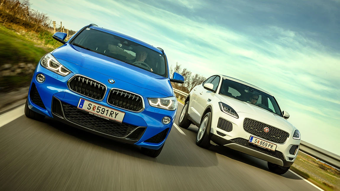 Nachrichten vom Speckgürtel: BMW X2 vs. Jaguar E-Pace