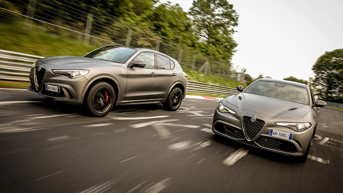 Alfa Romeo Giulia und Stelvio Quadrifoglio NRING: Historie trifft Biturbo
