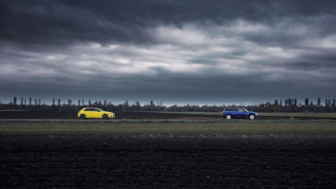 Mini JCW All4 Clubman vs. Mercedes-AMG A 35 4matic: Stern und Schnuppe