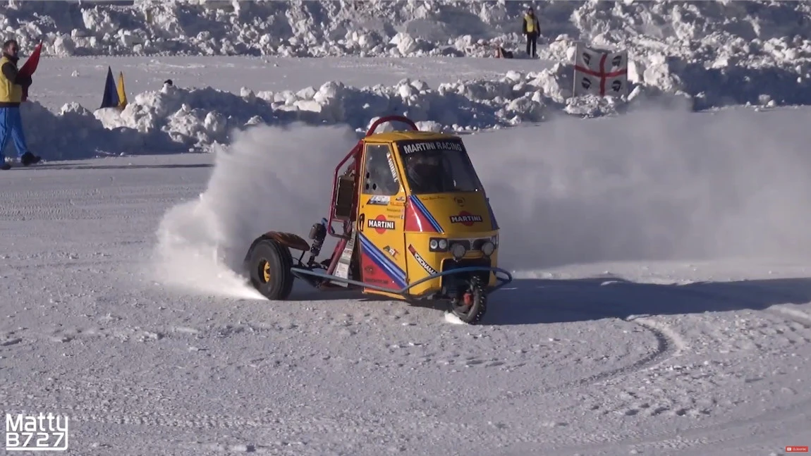 Bienenkönigin der Herzen: Diese Piaggio Ape driftet mit 675 Kubik und 106 PS