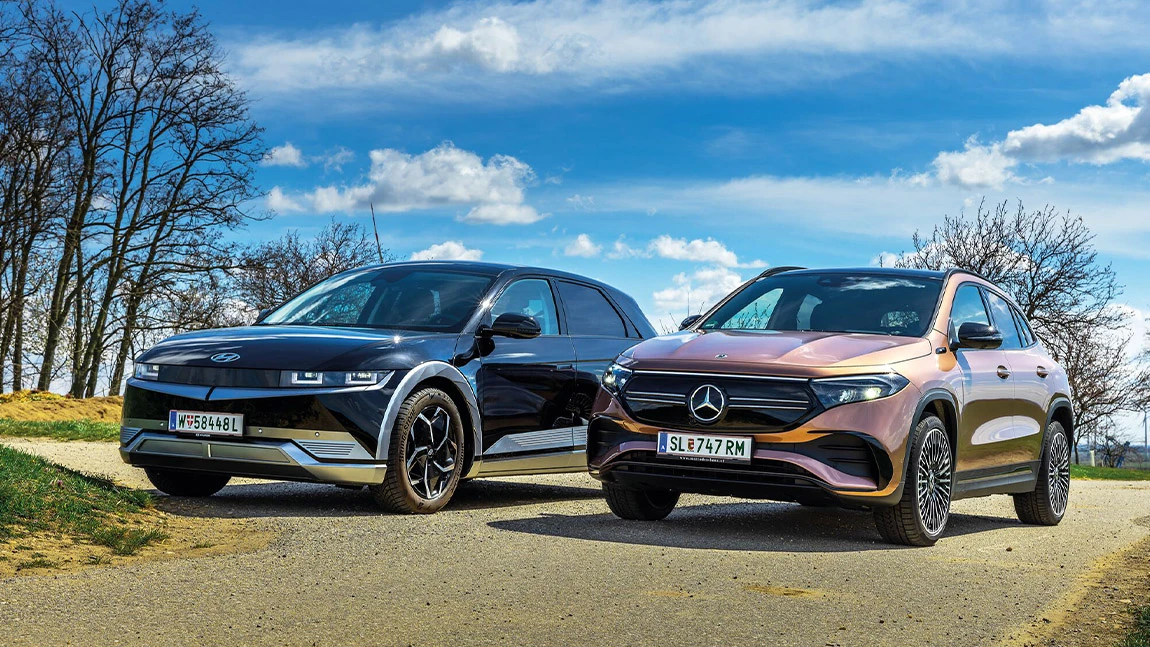 Laden im Vergleich: Mercedes-Benz EQA vs. Hyundai Ioniq 5