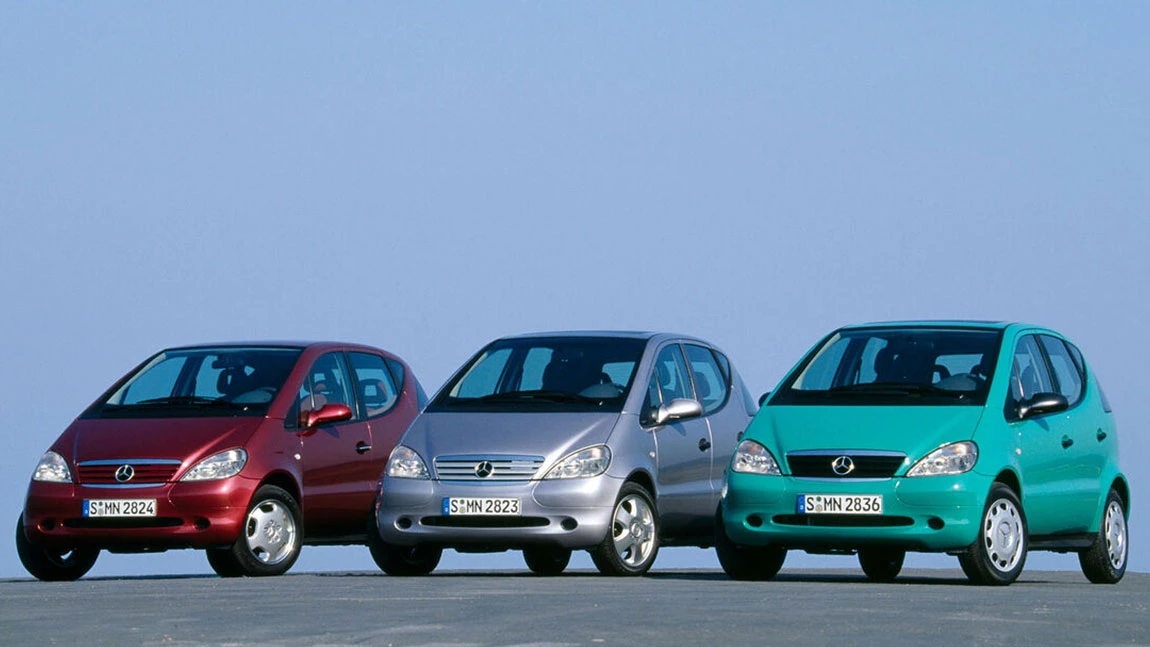 Die Mercedes A-Klasse in der 1. Generation.