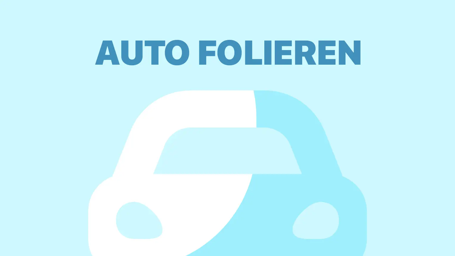 Grafische Darstellung vom Auto folieren.