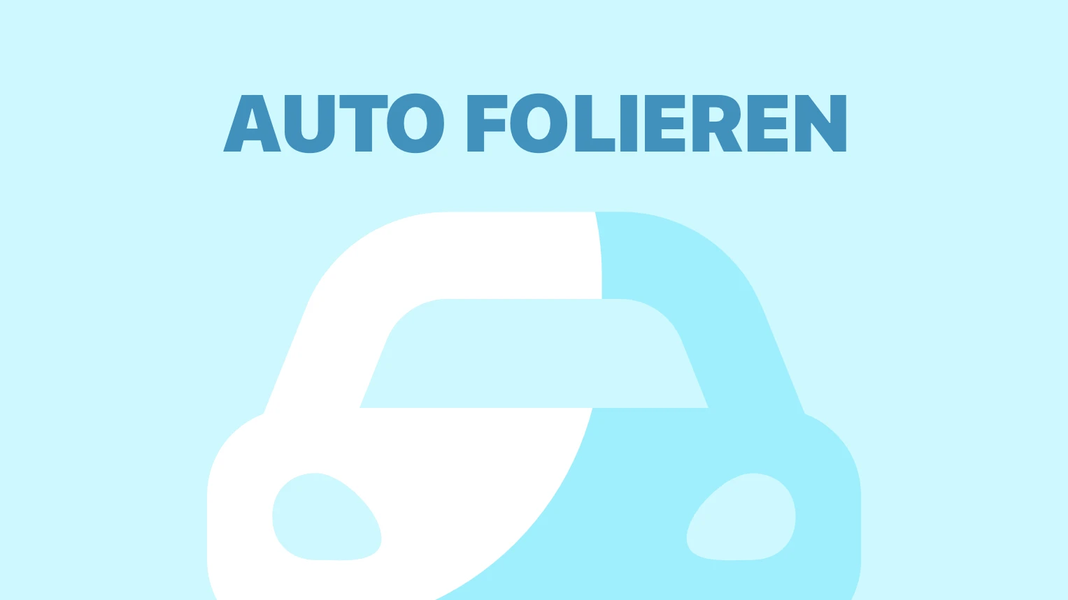 Grafische Darstellung vom Auto folieren.