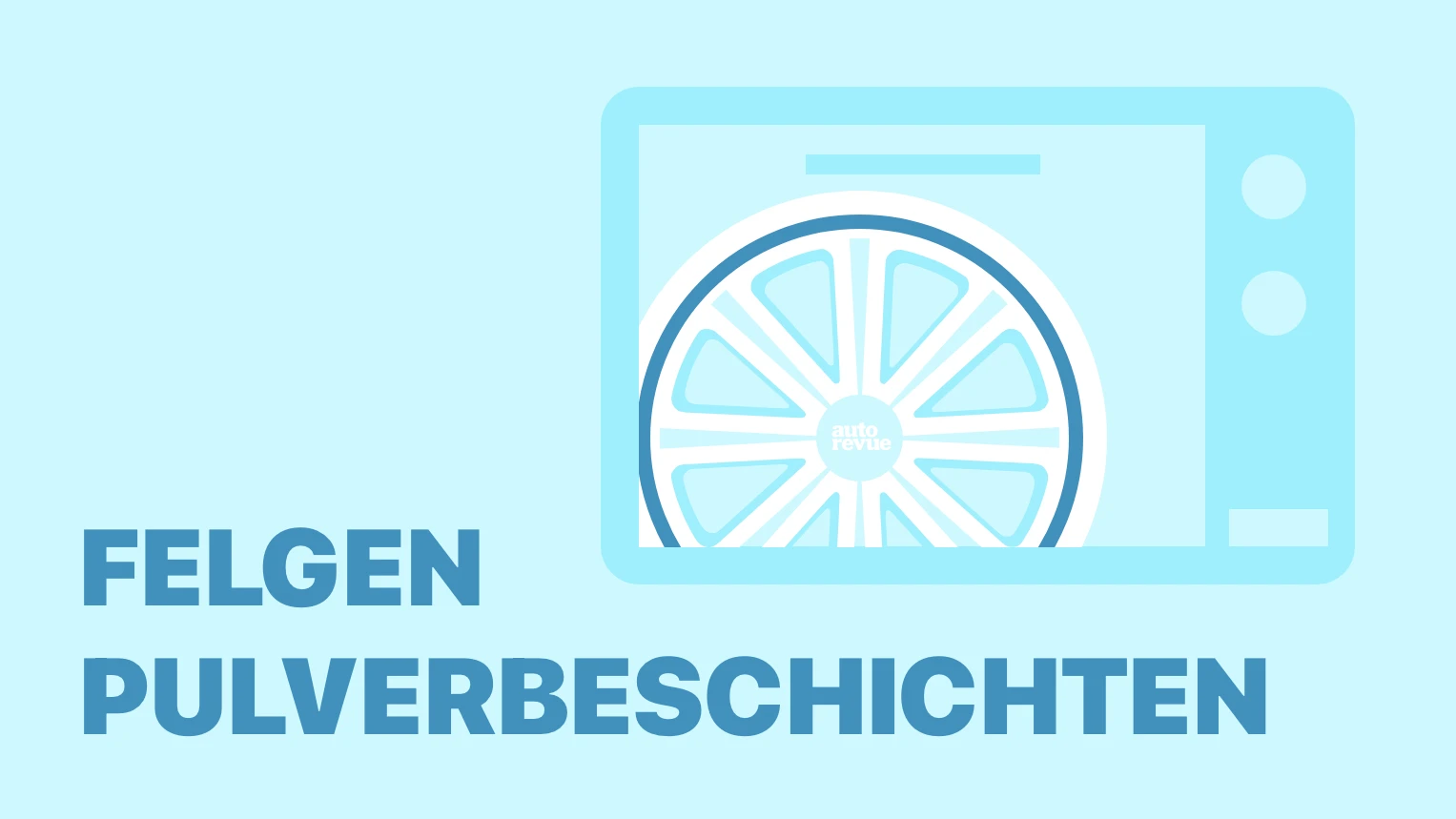 Grafische Darstellung vom Felgen pulverbeschichten.
