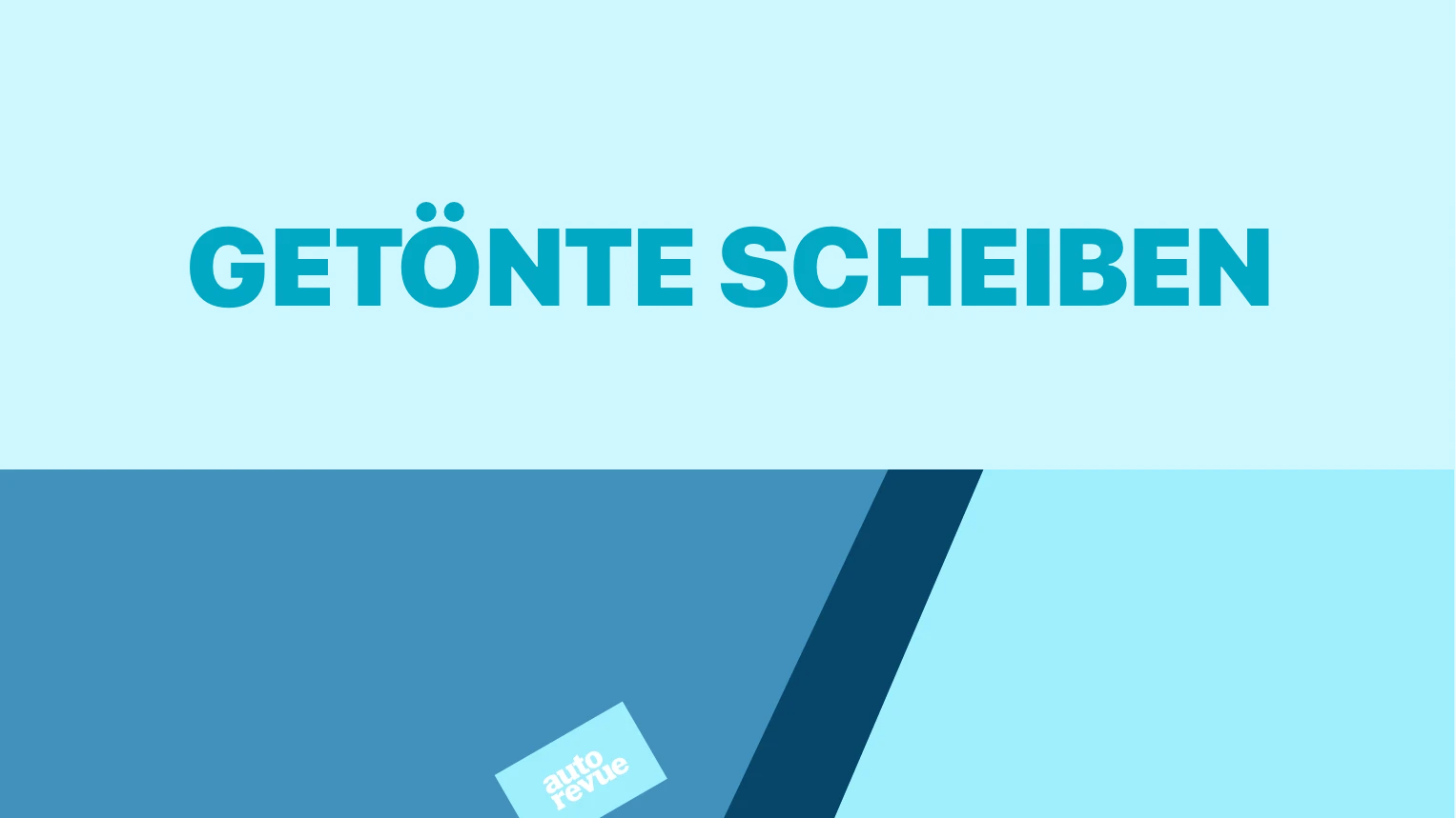 Grafische Darstellung von getönten Scheiben.