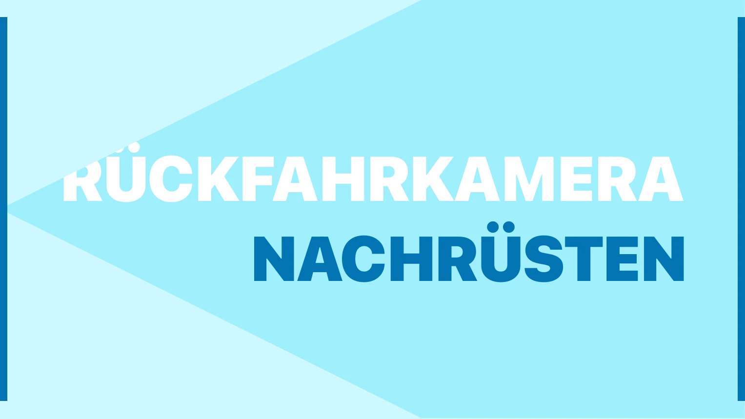 Grafische Darstellung einer Rückfahrkamera.