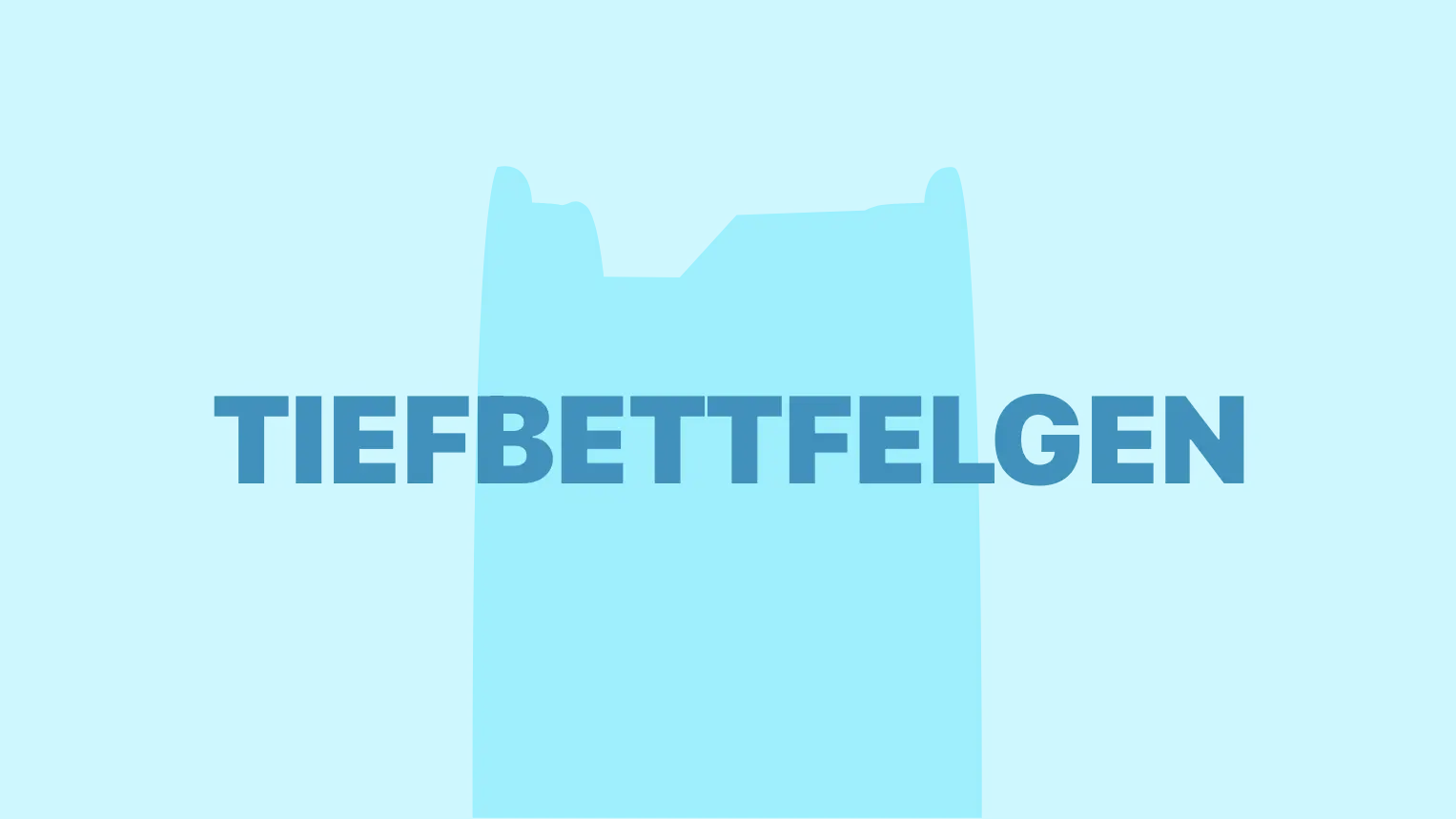 Tiefbettfelgen grafisch dargestellt.