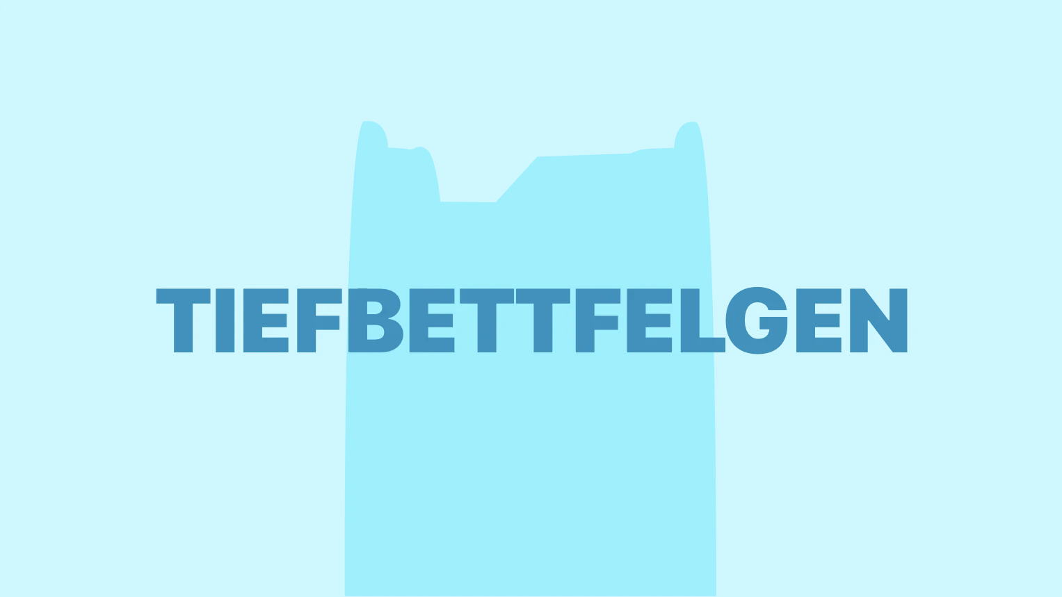 Tiefbettfelgen grafisch dargestellt.