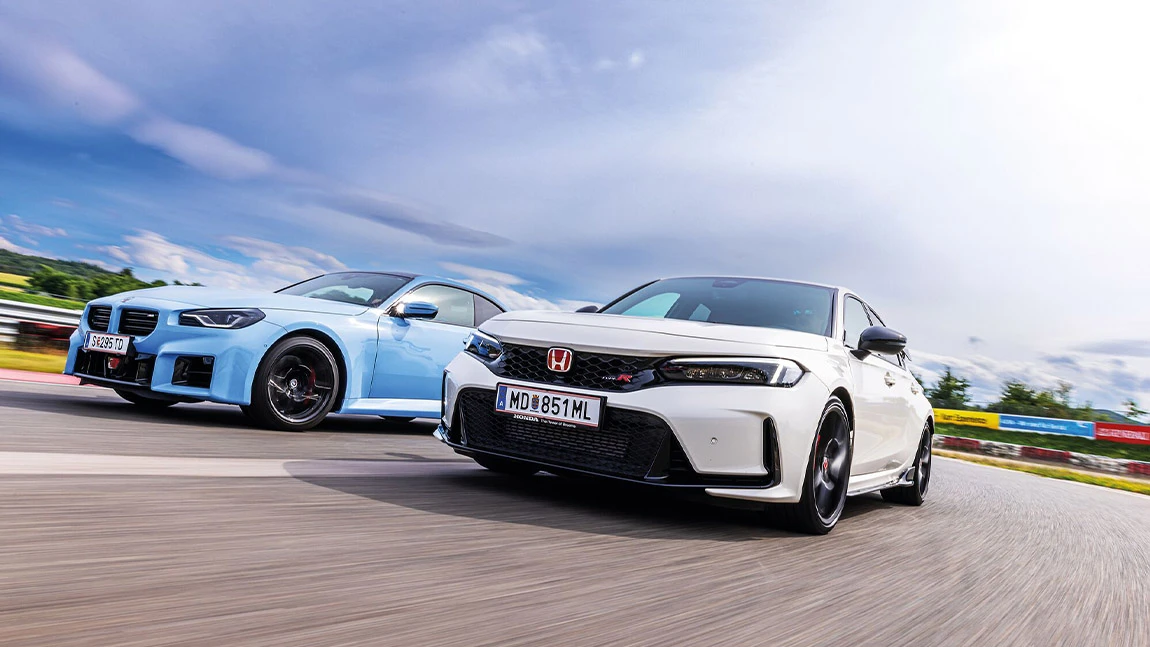 Kein Vergleich: BMW M2 trifft auf Honda Civic Type R