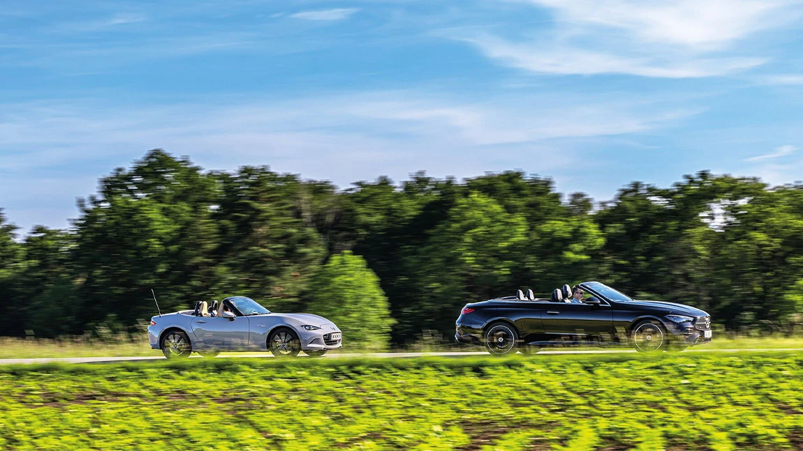 Mazda MX-5 & Mercedes CLE Cabriolet im Vergleich