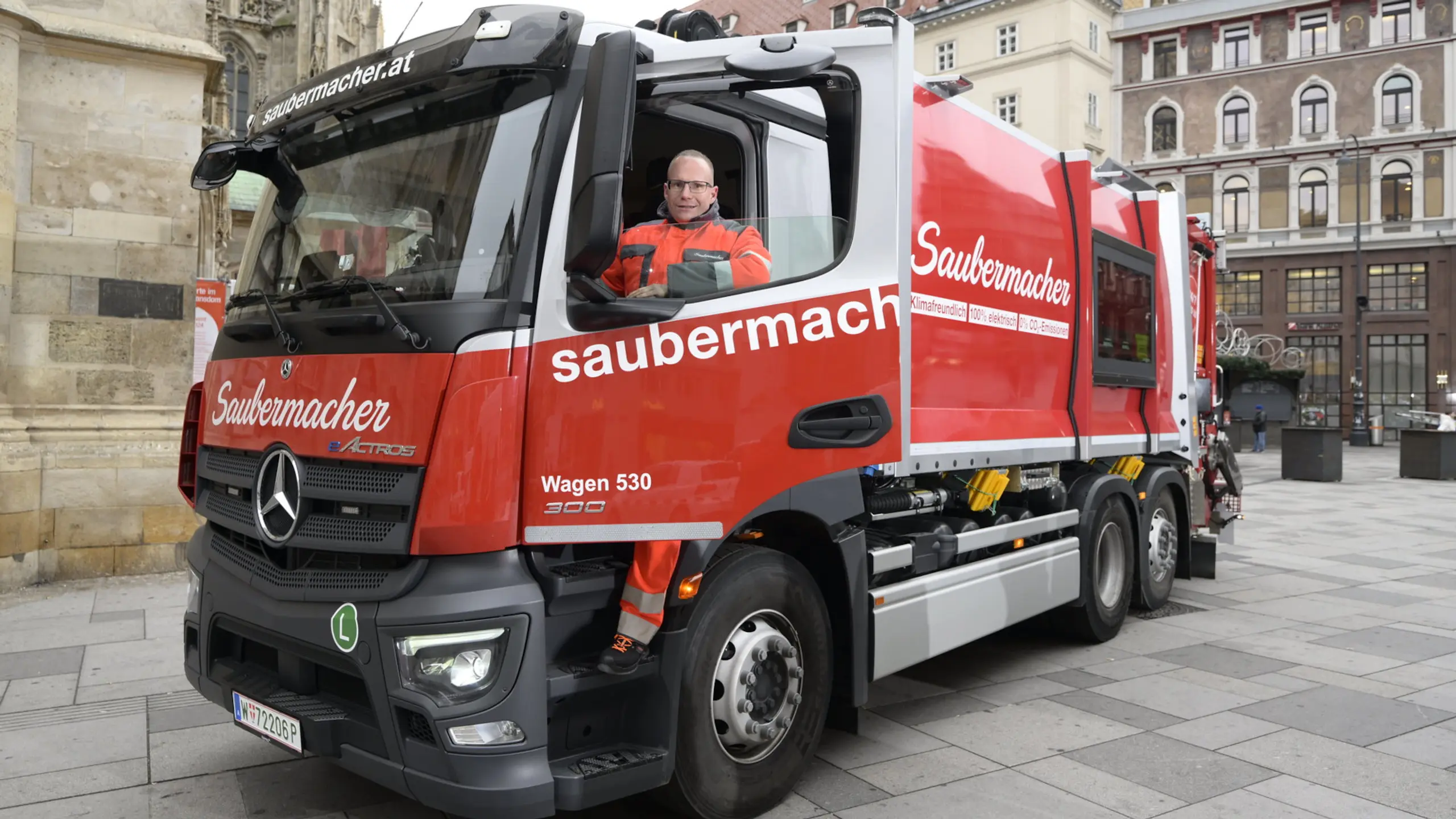 Der neue E-Müll-Lkw der „Saubermacher” spielt alle Stückerl