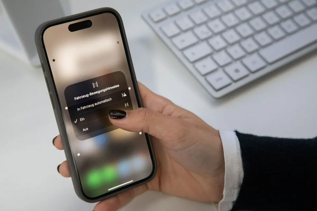 "Fahrzeug-Bewegungshinweise" lassen sich auf dem iPhone seit iOS 18 einschalten