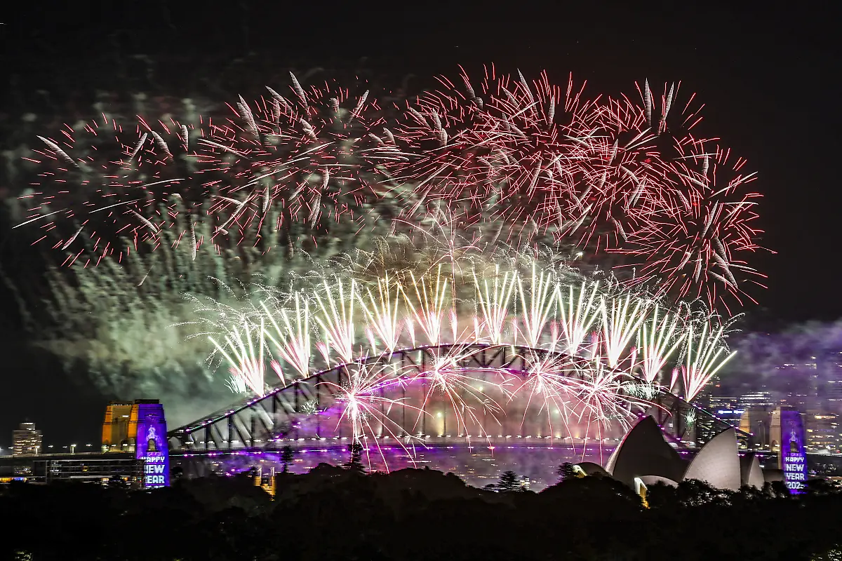 Mega-Feuerwerk in Sydney zum Jahreswechsel