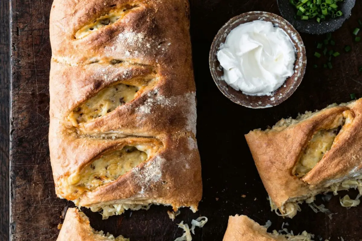 Sächsisches Handbrot mit Kraut und Käse