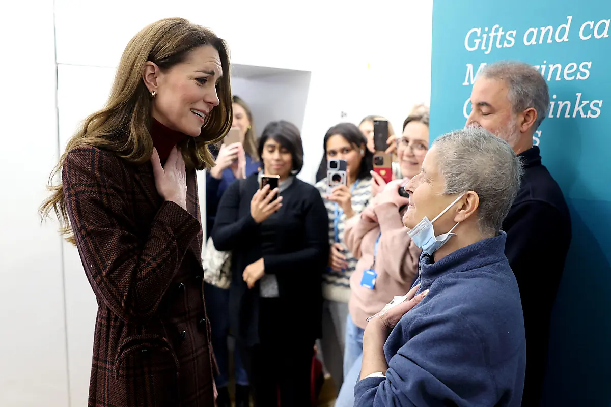 Kate traf Patienten und Mitarbeiter des Krankenhauses